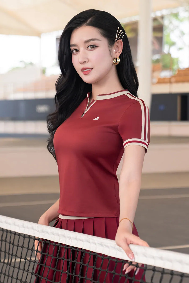 Áo thun GLIDE CE ATCT01 Red cổ be