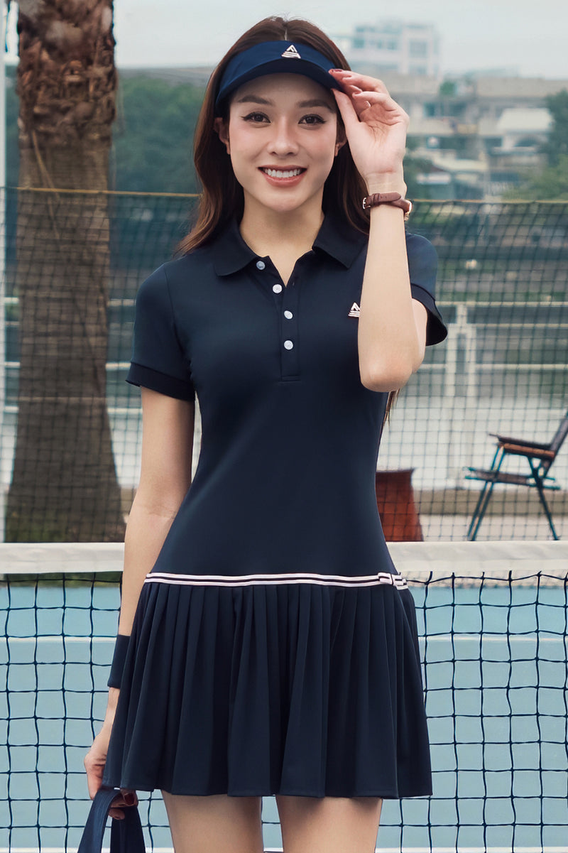 Váy phối nút FLAIR EA DNSP02 Navy