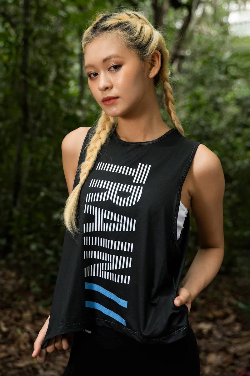 Áo tanktop Train nữ - Đen